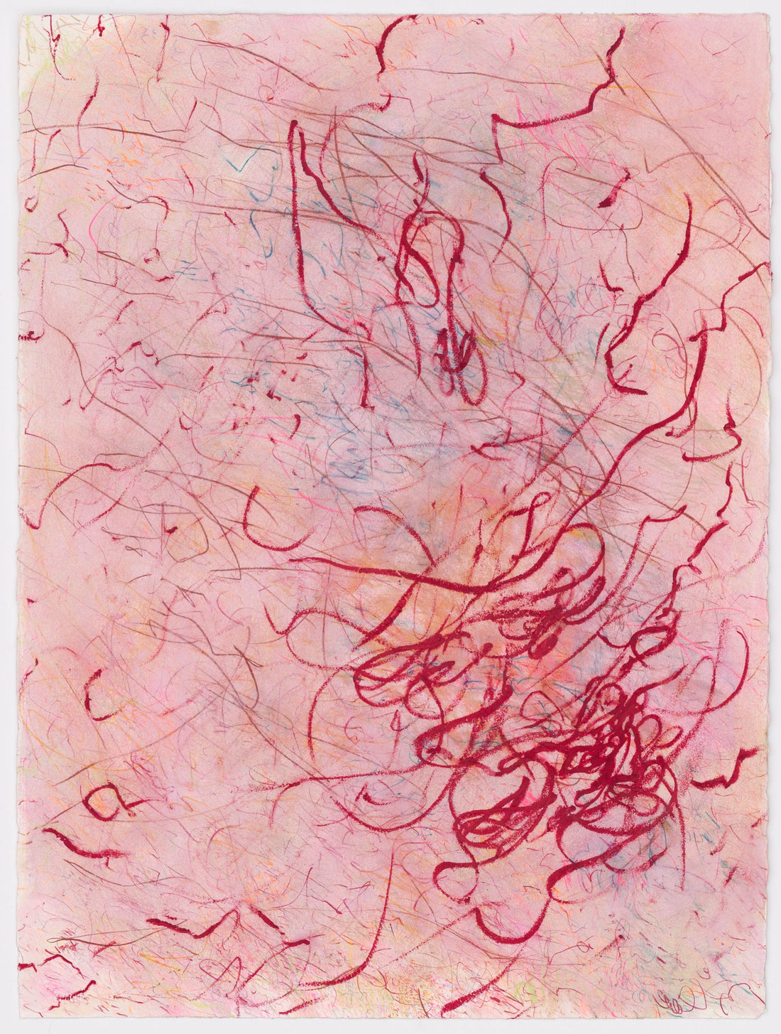 "If you remember me, I don't care if everyone else forgets" - original abstract drawing by Jalena Hay, Brooklyn abstract artist